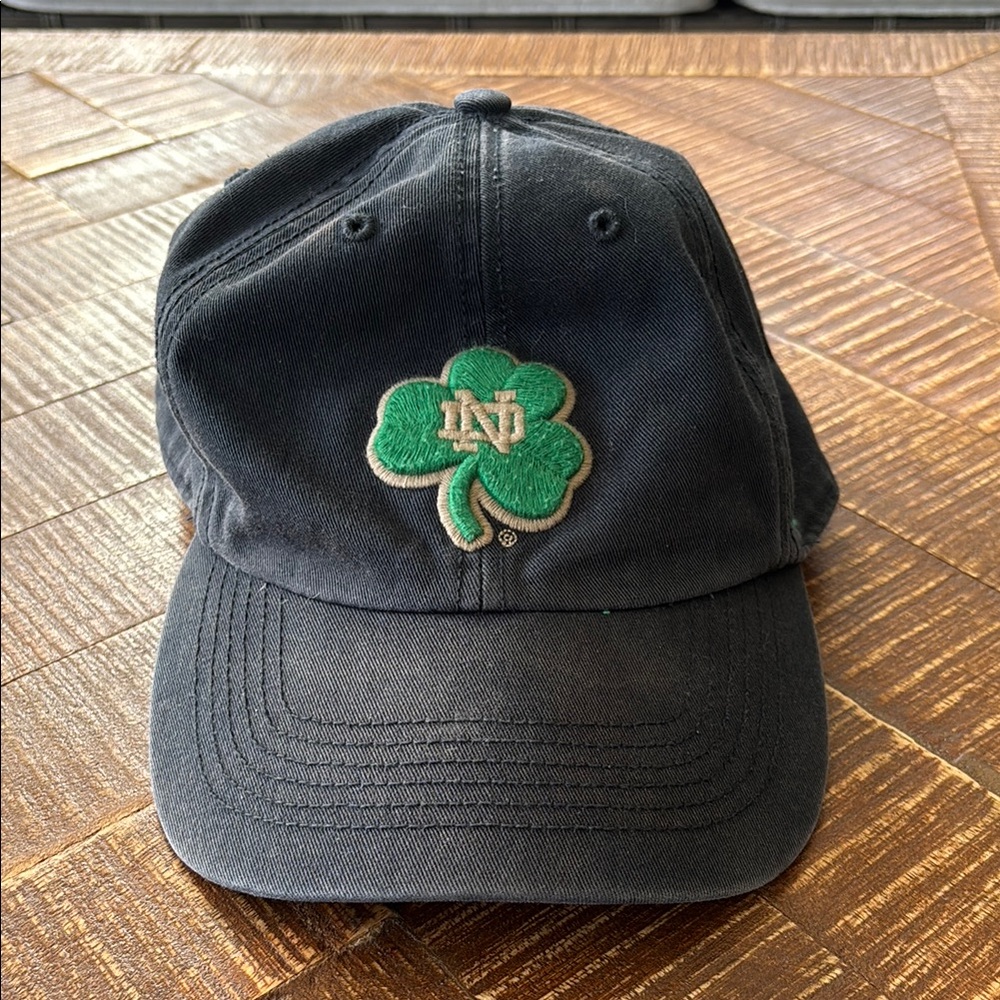 Black Cap with Green Shamrock Logo